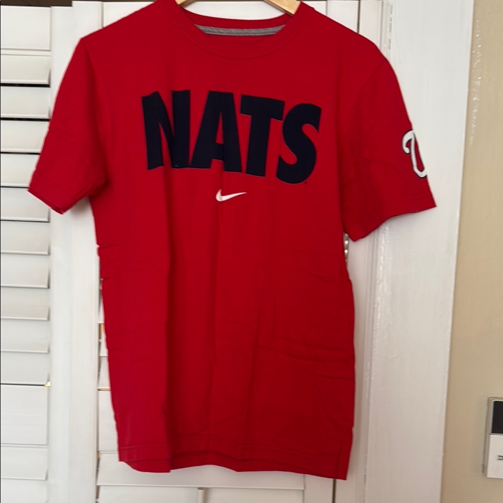 Washington Nationals Nike Red Short Sleeve Tshirt